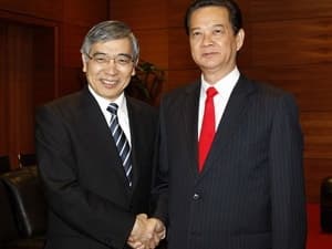 Thủ tướng Nguyễn Tấn Dũng tiếp các nhà lãnh đạo dự Hội nghị ADB