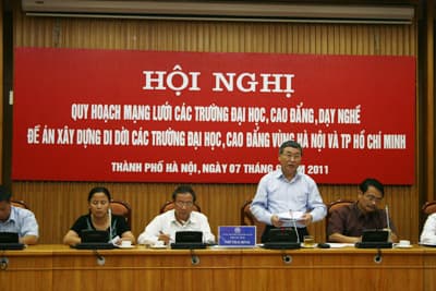 Di dời khoảng 80 trường ĐH, CĐ ra khỏi khu vực nội đô