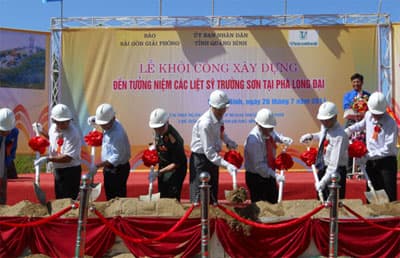 Xây Đền tưởng niệm liệt sỹ Trường Sơn tại phà Long Đại