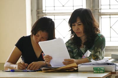 Cán bộ coi thi không được tự ý xử lý các sự cố bất thường