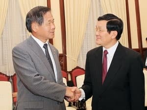 Chủ tịch nước Trương Tấn Sang tiếp ngài Sato Shigetaka, Chủ tịch Phòng Thương mại và Công nghiệp Osaka (Nhật Bản)
