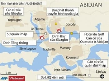 Lực lượng LHQ, Pháp tham chiến tại Cote d'Ivoire