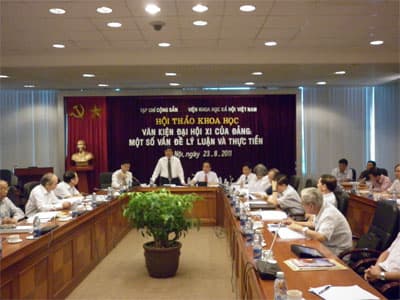Hội thảo khoa học "Văn kiện Đại hội XI của Đảng: Một số vấn đề lý luận và thực tiễn"