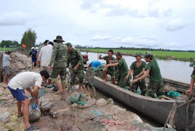 Trắng đêm cứu đê Châu Phú