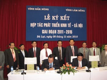 Tỉnh Đắk Nông và Lâm Đồng hợp tác phát triển kinh tế-xã hội