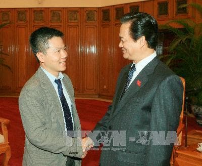 Thủ tướng Nguyễn Tấn Dũng tiếp giáo sư Ngô Bảo Châu