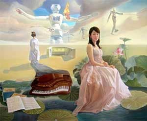 Họa sĩ Nguyễn Đình Đăng triển lãm tại Nhật