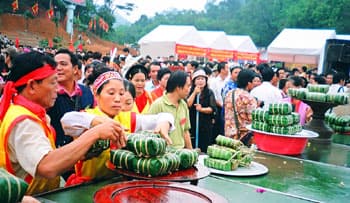 Hội thi gói, nấu bánh chưng và giã bánh dầy năm 2010