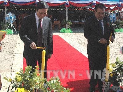 Lễ động thổ xây dựng Khu lưu niệm Chủ tịch Hồ Chí Minh tại Lào