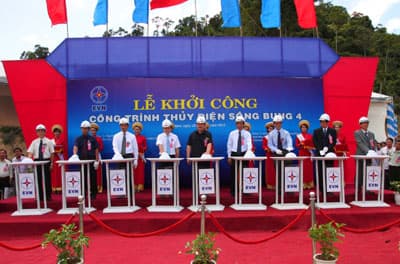 Khởi công Nhà máy thủy điện Sông Bung 4