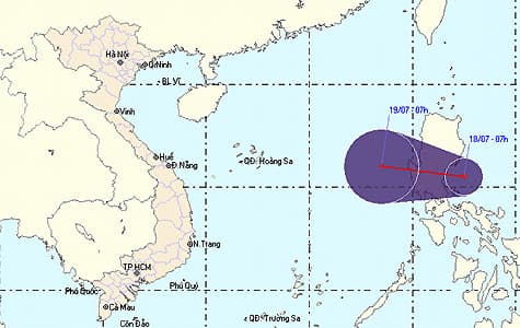 Biển Đông lại sắp có áp thấp nhiệt đới