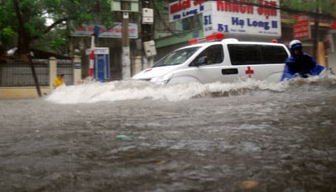 Mưa lớn dồn dập tại miền núi phía Bắc
