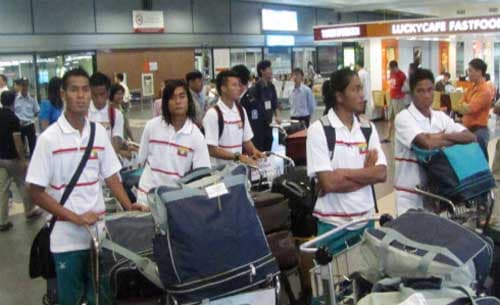 U23 Myanmar đã đến Hà Nội