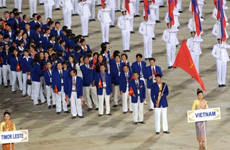 Indonesia bố trí VĐV tham dự SEA Games ở trên tàu quân sự