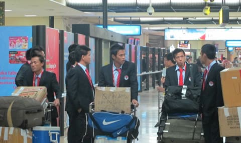 Đội tuyển U23 Việt Nam đã tới Indonesia
