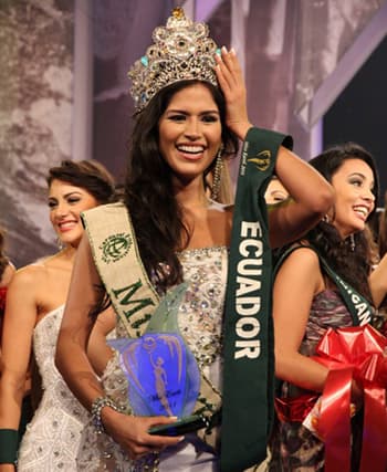 Người đẹp Ê-cu-a-đo giành Vương miện Hoa hậu Trái đất 2011