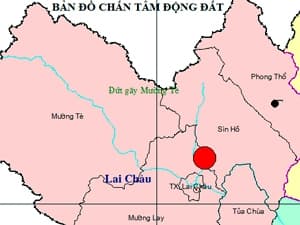 Động đất 4,1 độ richter ở Lai Châu