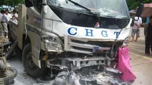 Xe cứu hộ giao thông gây tai nạn nghiêm trọng tại Sơn La