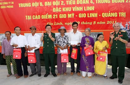 Khánh thành Đài tưởng niệm 32 liệt sĩ tại xã Gio Mỹ