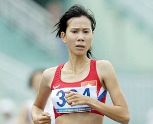 Thanh Hằng sớm bị loại khỏi giải điền kinh VĐTG