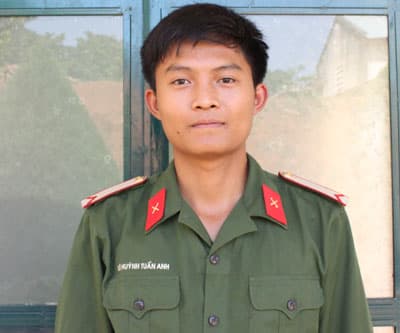 Lời hứa quyết tâm của người lính trẻ