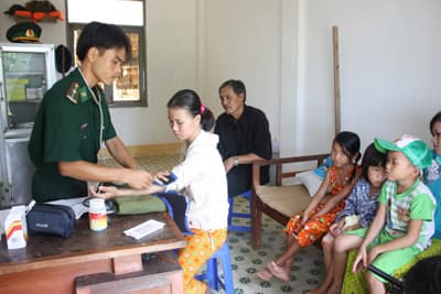 Quân dân đảo Hòn Chuối hướng về Đại hội Đảng XI