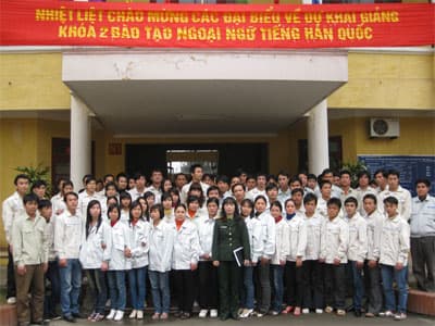 Khai giảng khóa học tiếng Hàn cho lao động huyện nghèo
