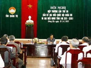 Giao ban trực tuyến về công tác bầu cử đại biểu Quốc hội và HĐND các cấp