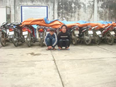 Triệt phá băng nhóm chuyên trộm cắp, tiêu thụ xe gắn máy
