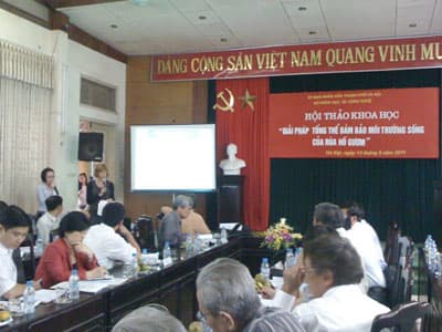 Phải đảm bảo môi trường sống của “cụ” rùa trước khi thả về hồ Gươm
