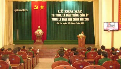 Khai mạc Hội thi Trung , Lữ đoàn trưởng, Chính ủy Trung, Lữ đoàn binh chủng năm 2011