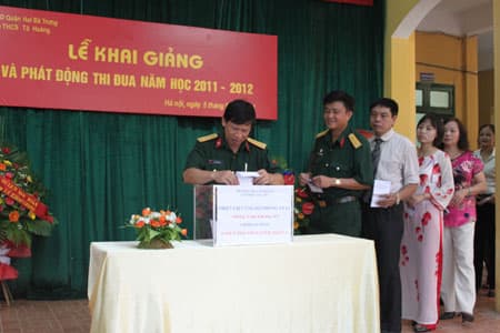 Phối hợp cùng báo Quân đội nhân dân xây tặng nhà tình nghĩa