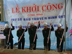 Khởi công xây dựng trụ sở Báo-Truyền hình Quân khu 5