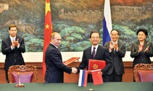 Trung Quốc và Nga ký kết nhiều thỏa thuận thương mại