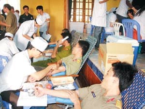 Hơn 600 học viên tham gia hiến máu nhân đạo