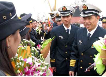 Tàu hải quân Trung Quốc cập cảng Hải Phòng