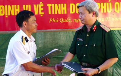 Cục bản đồ-Bộ Tổng tham mưu: Bàn giao Trạm cơ sở thường trực thu, phát tín hiệu định vị vệ tinh (DGPS) Phú Quốc