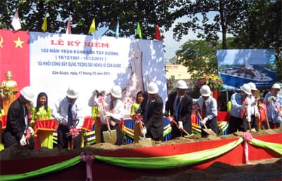 LONG AN: Hơn 21 tỷ đồng dựng Tượng đài Nghĩa sĩ Cần Giuộc