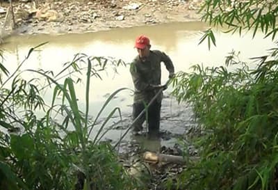 Nguy hiểm - mắc điện lưới để kích cá