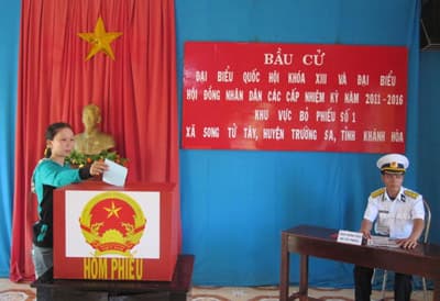 Trường Sa tổ chức bầu cử thành công, tuyệt đối an toàn