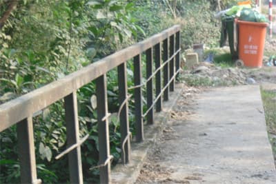 Cầu bị xuống cấp nghiêm trọng