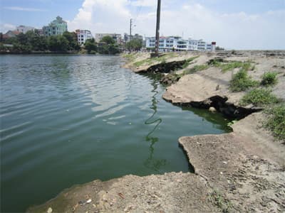 Đường Đập đá sạt lở nghiêm trọng