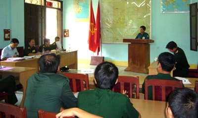 Bộ CHQS tỉnh Hà Giang tổ chức Hội thi báo cáo viên giỏi năm 2011
