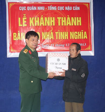 Cục Quân nhu trao nhà tình nghĩa tại Đại Từ, Thái Nguyên