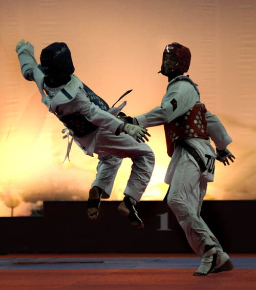 Đoàn Trung Quốc thể hiện sức mạnh ở giải Taekwondo quân sự thế giới lần thứ 21