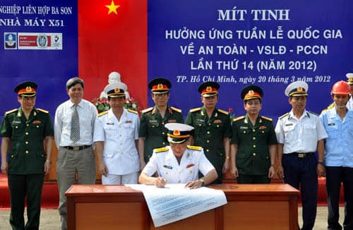 Hưởng ứng tuần lễ Quốc gia về An toàn - Vệ sinh lao động - Phòng chống cháy nổ