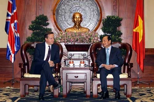 Lãnh đạo TP Hồ Chí Minh tiếp Thủ tướng Anh David Cameron