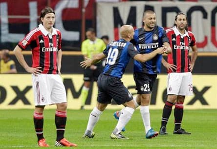 Derby thành Milan: Samuel đem về 3 điểm cho Inter