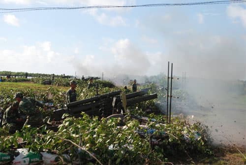 Quân khu 9 kiểm tra bắn biển năm 2012