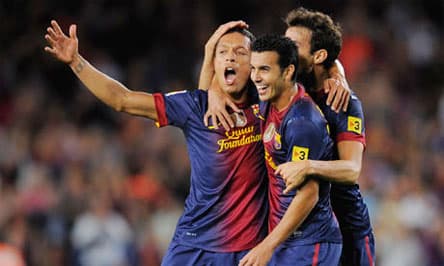 Barca đang dẫn đầu BXH La Liga 2012-2013